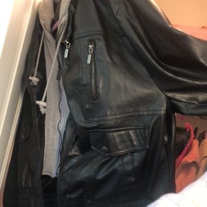 Yoki Faux Leather Jacket